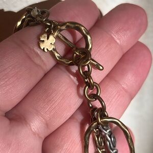 Boho chic Lucky brand two tone vintage necklace